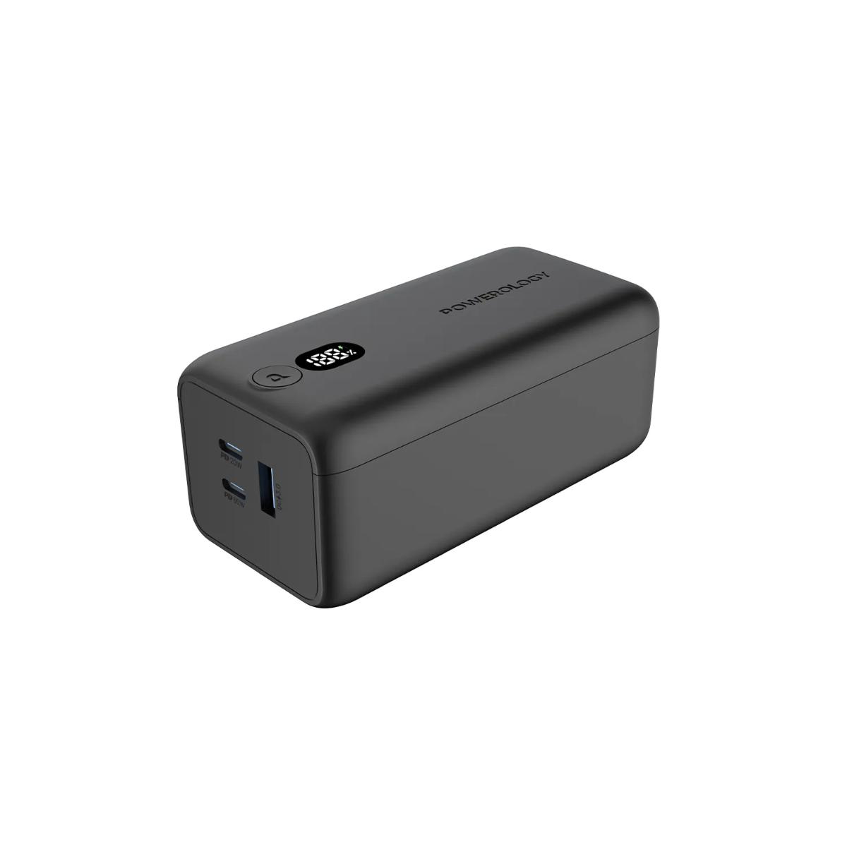 Powerology Onyx 30000mAh 4-Port Portable Charger