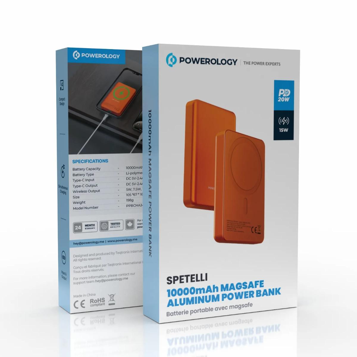 Powerology Spetelli 10000mAh  Power Bank