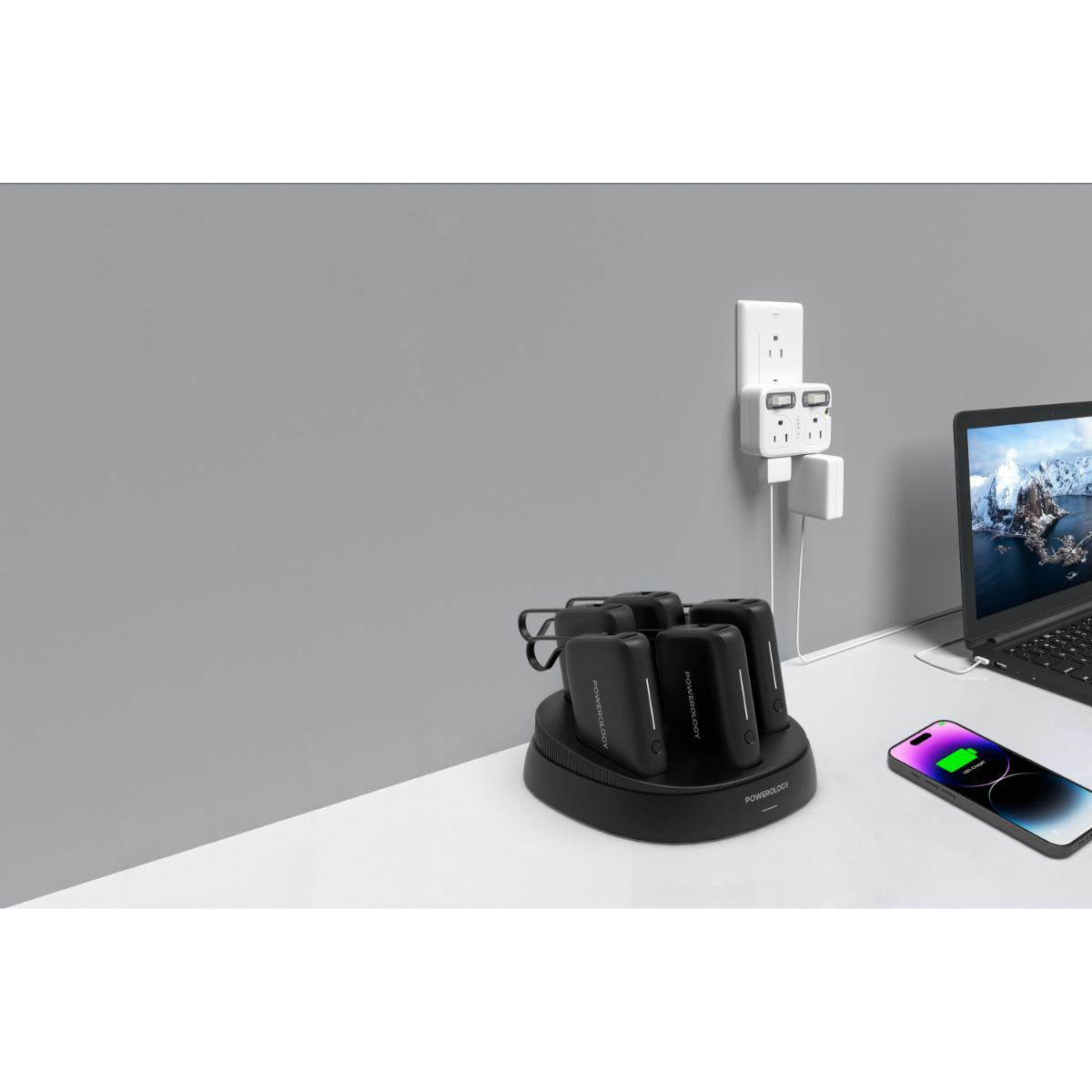 Powerology ×5 10000mAh Power Bank Station