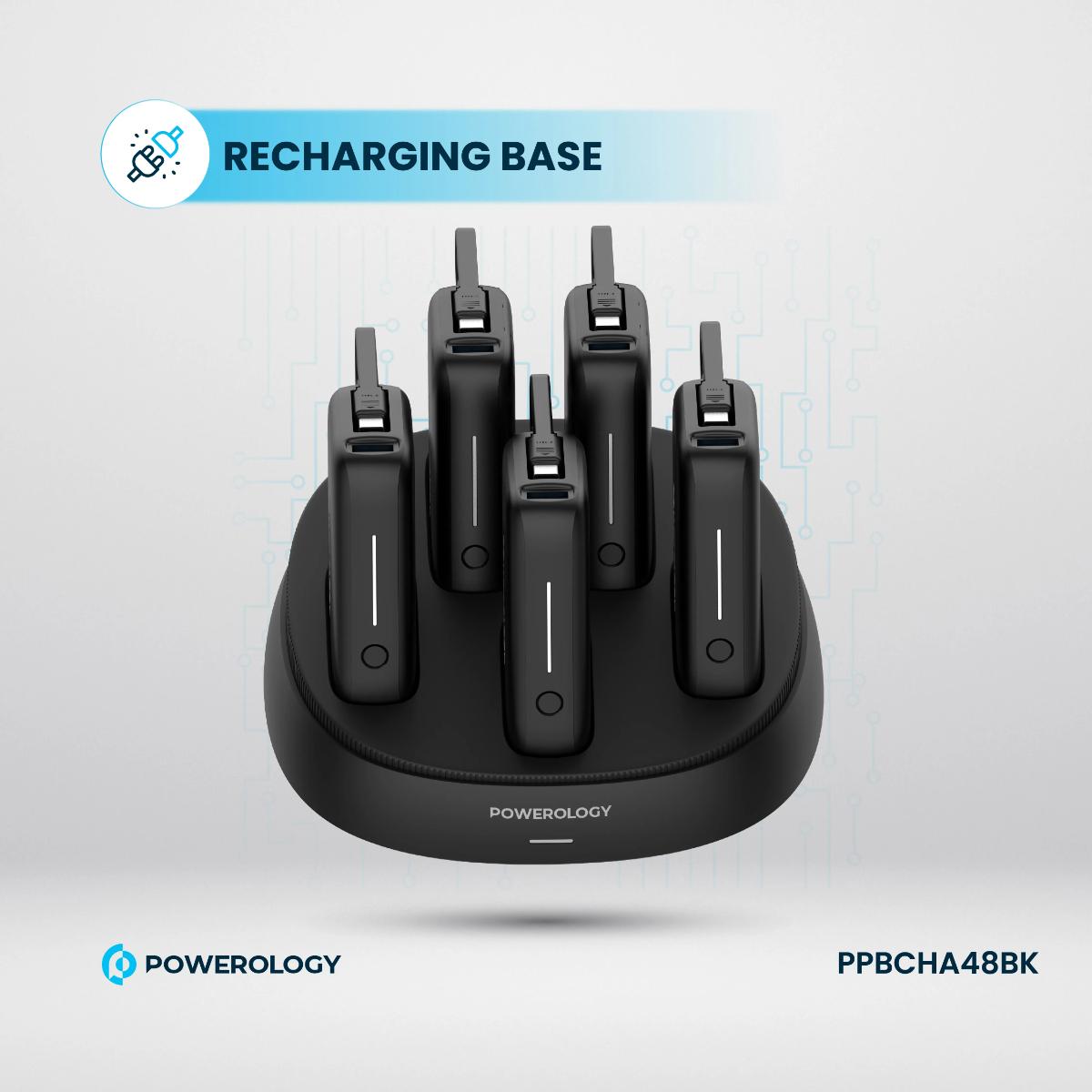 Powerology ×5 10000mAh Power Bank Station