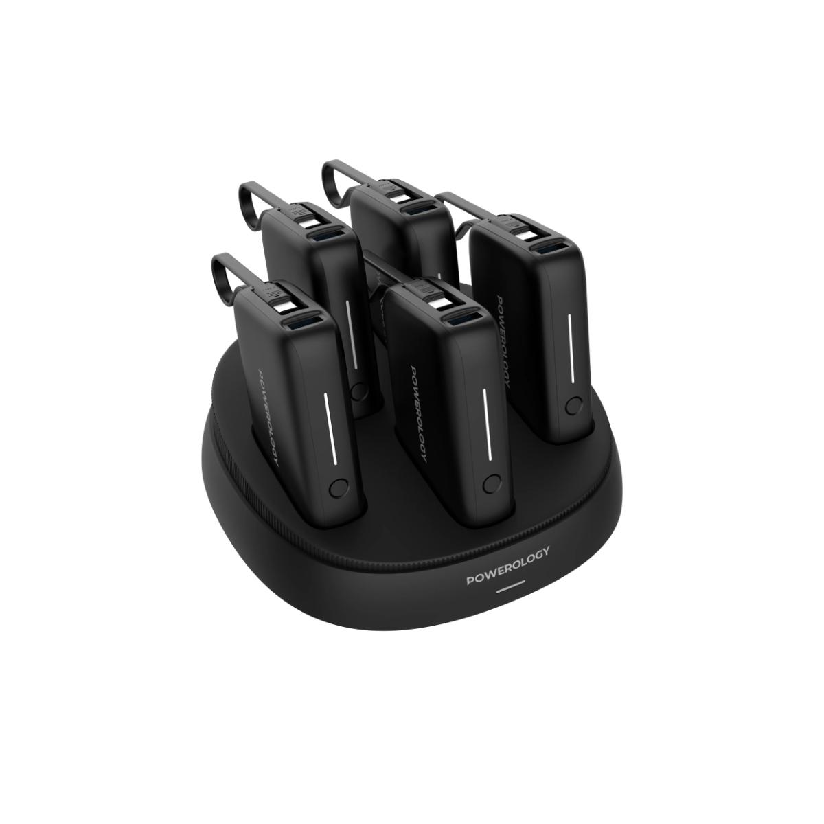 Powerology ×5 10000mAh Power Bank Station