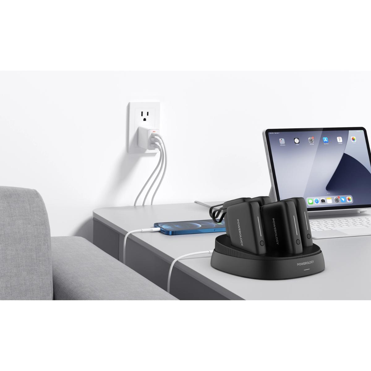 Powerology ×5 10000mAh Power Bank Station