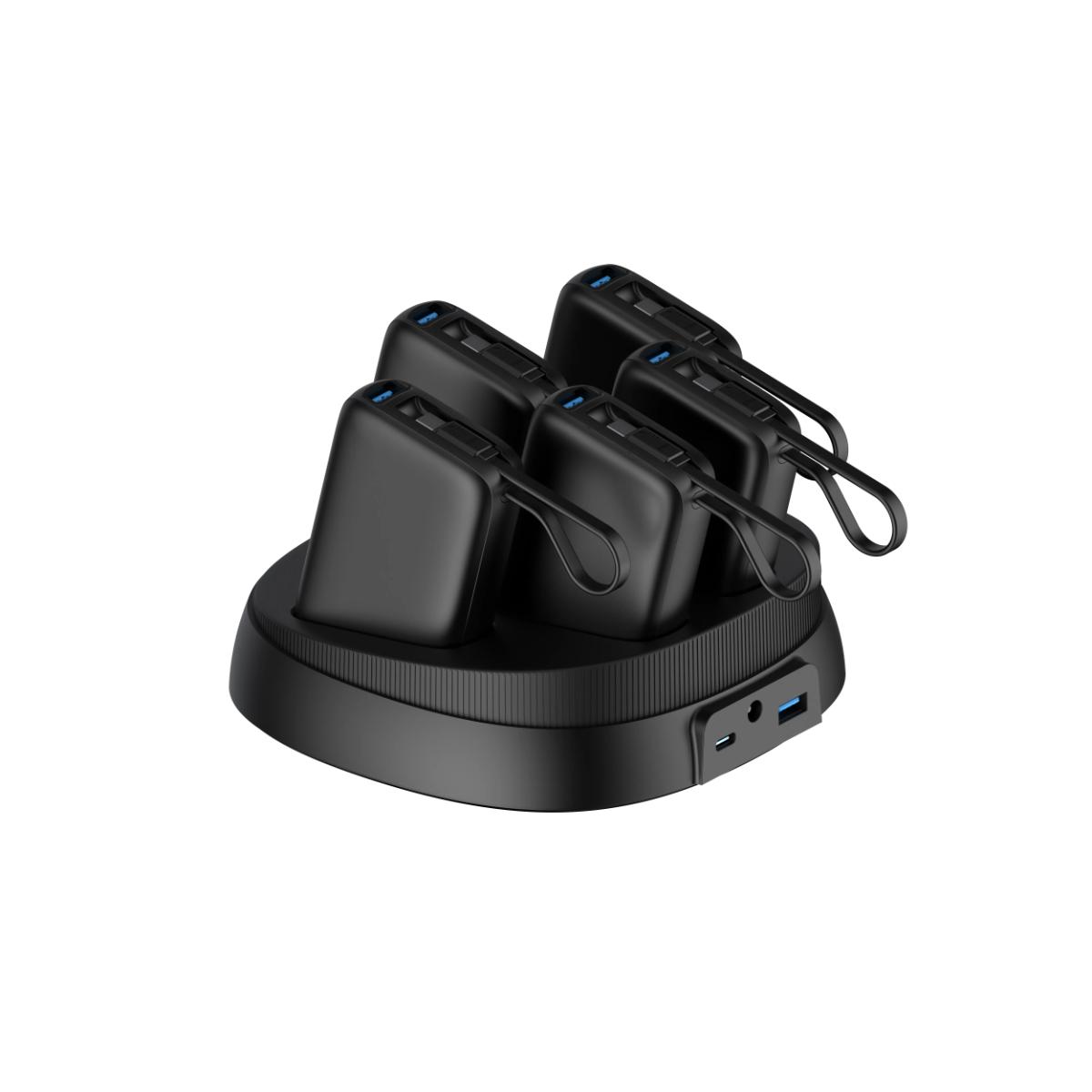 Powerology ×5 10000mAh Power Bank Station