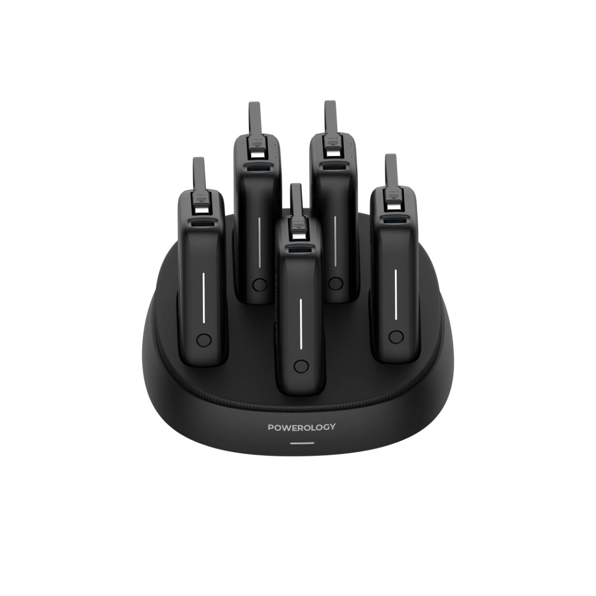 Powerology ×5 10000mAh Power Bank Station