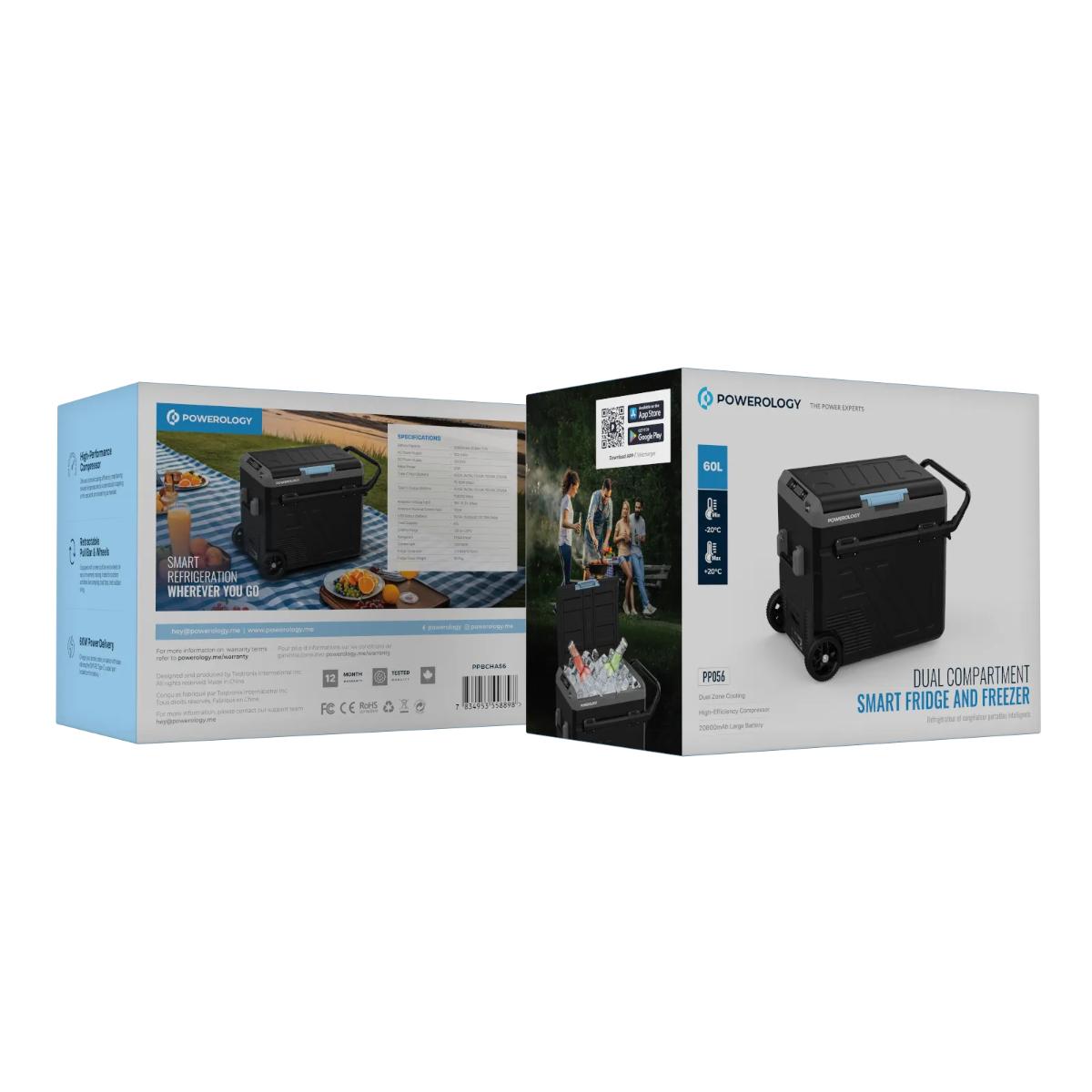 Powerology Dual Compartment Smart Fridge And Freezer