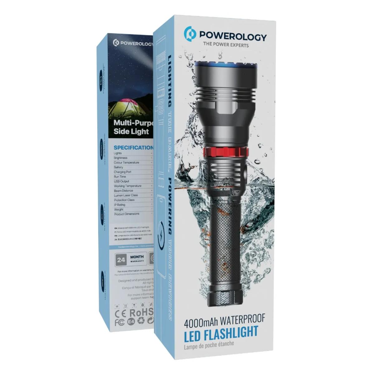 Powerology  Rechargeable LED Flash Light