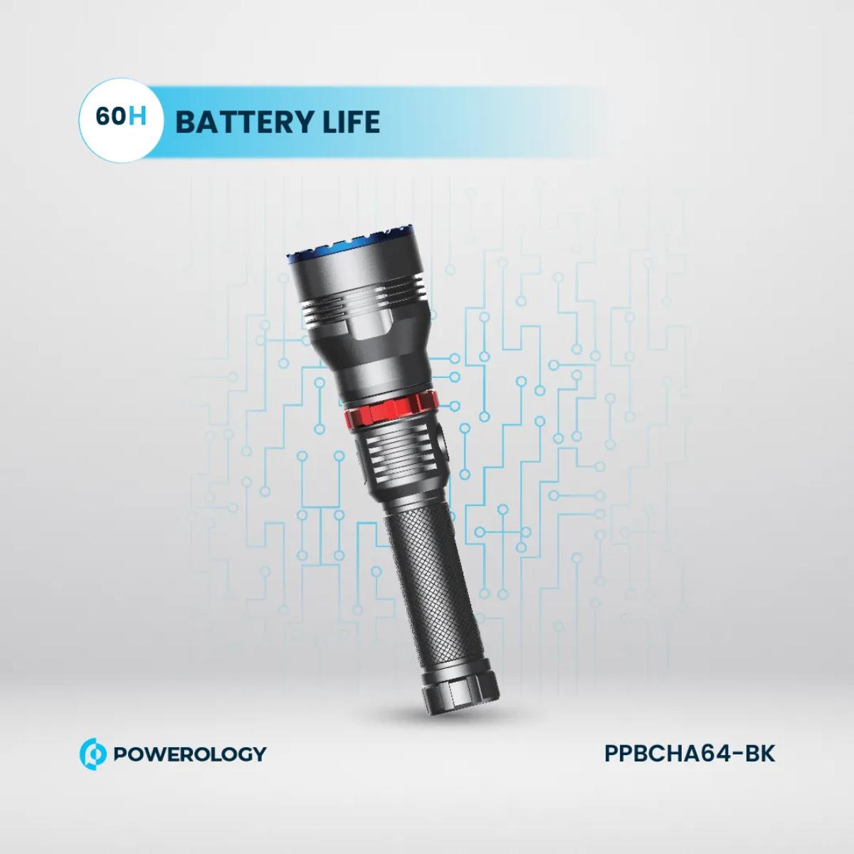 Powerology  Rechargeable LED Flash Light