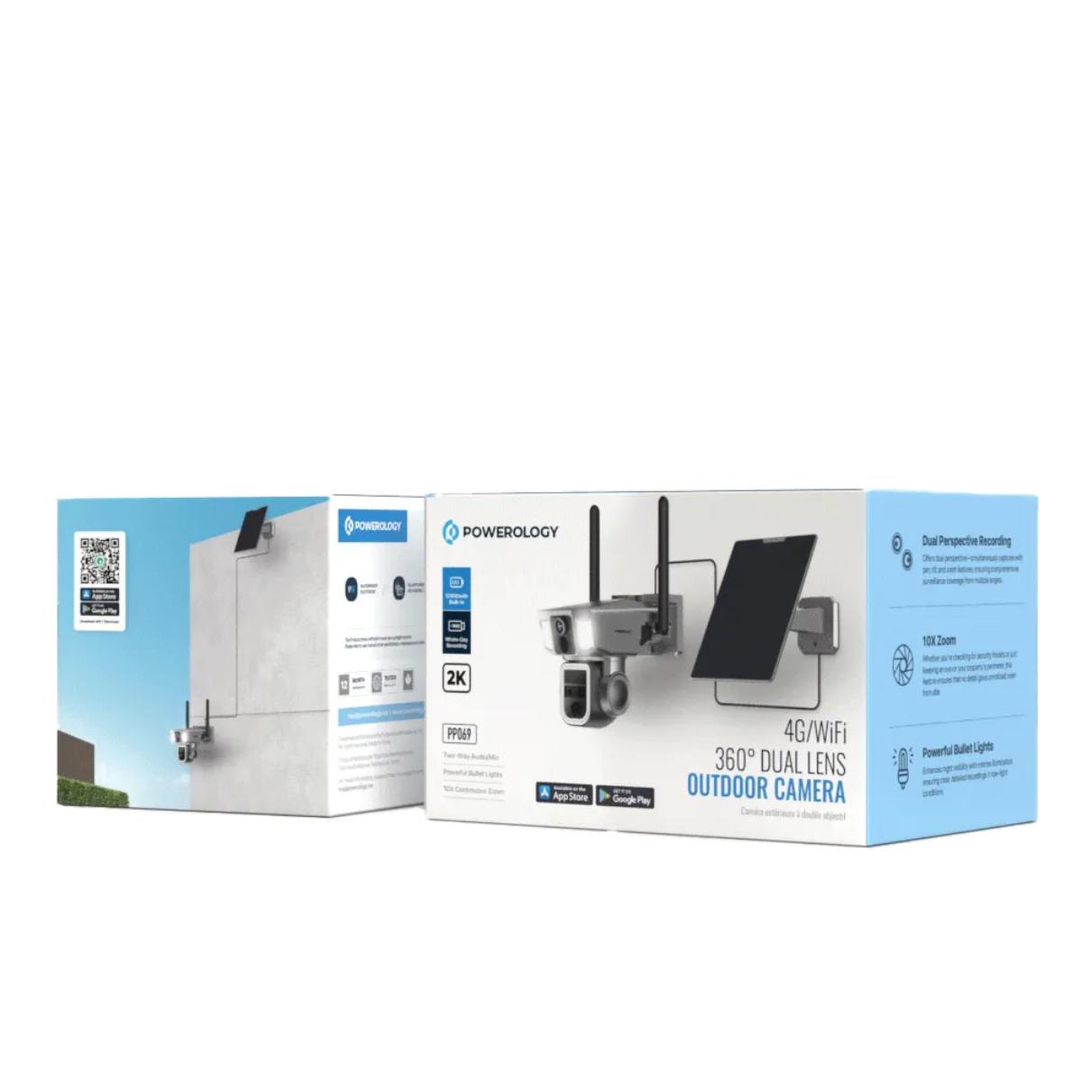 Powerology Ultimate 360° Solar Outdoor Security Camera