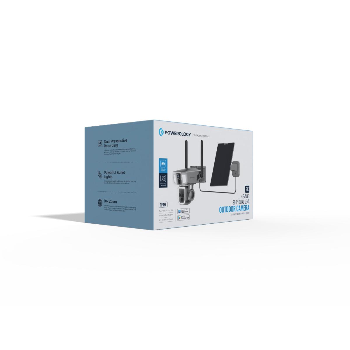 Powerology Ultimate 360° Solar Outdoor Security Camera