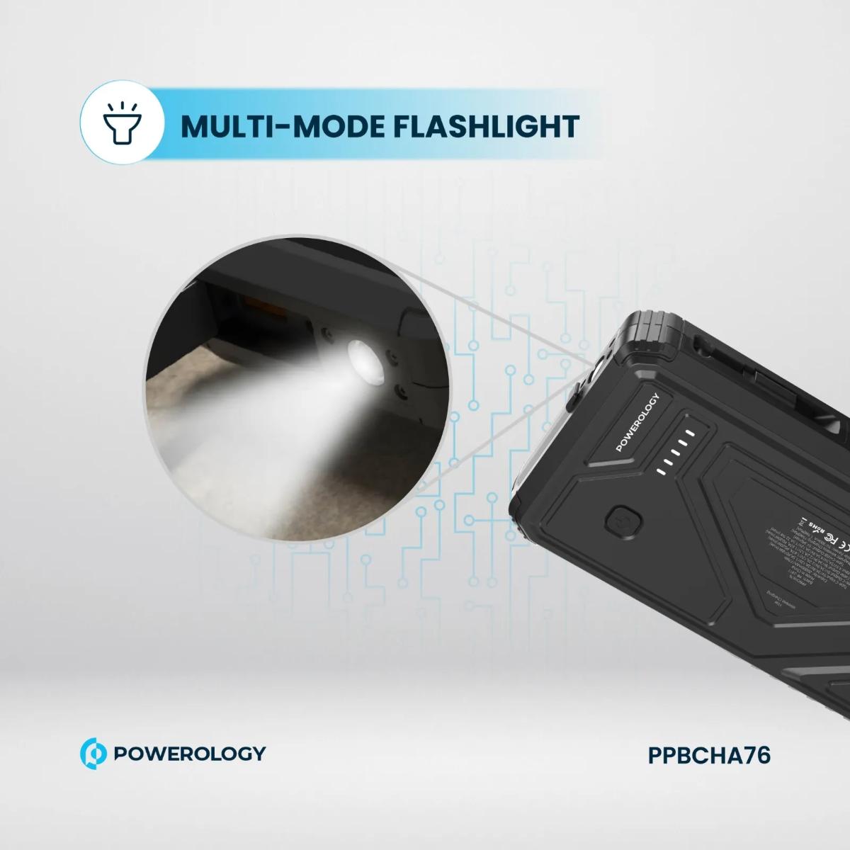 Powerology 20000mAh Solar Wireless Power Bank