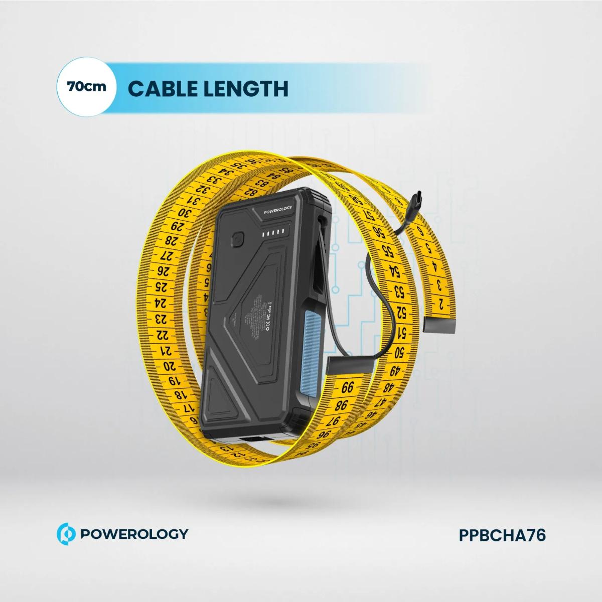 Powerology 20000mAh Solar Wireless Power Bank