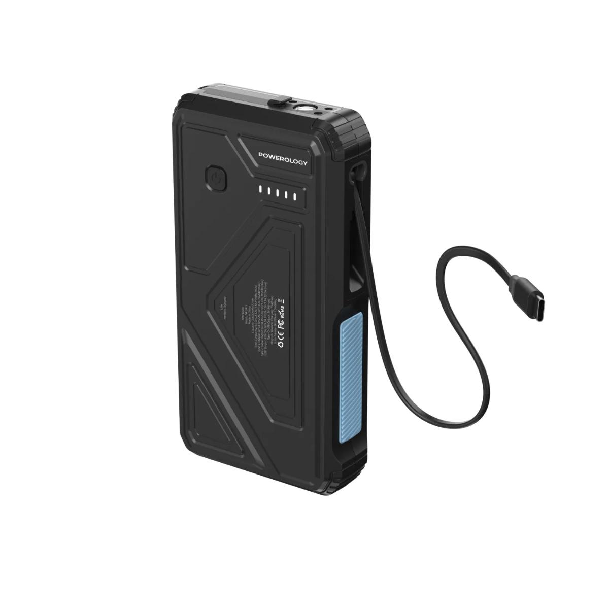 Powerology 20000mAh Solar Wireless Power Bank