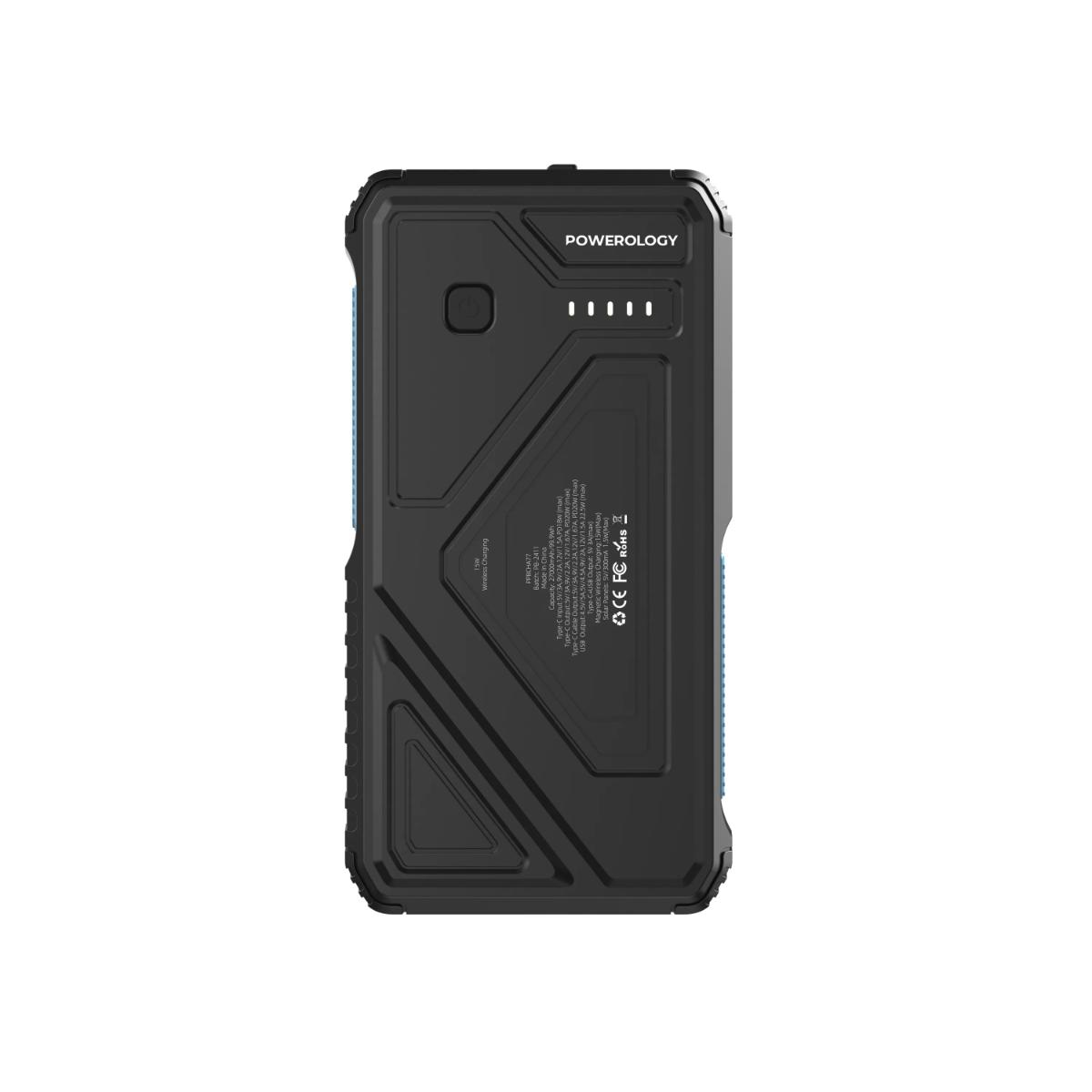 Powerology 27000mAh Solar Wireless Power Bank
