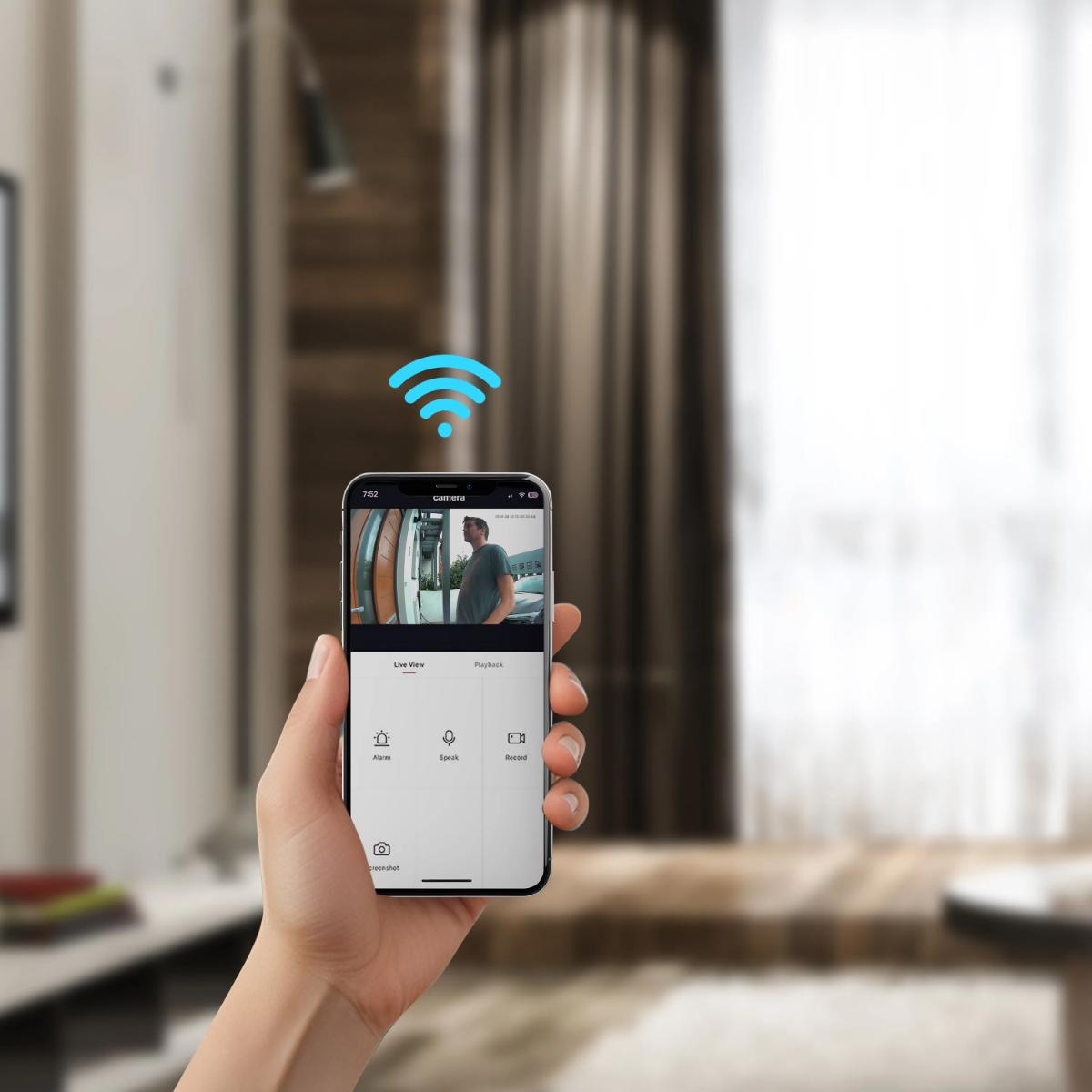 Powerology Smart WiFi Video Doorbell + Wireless Chime