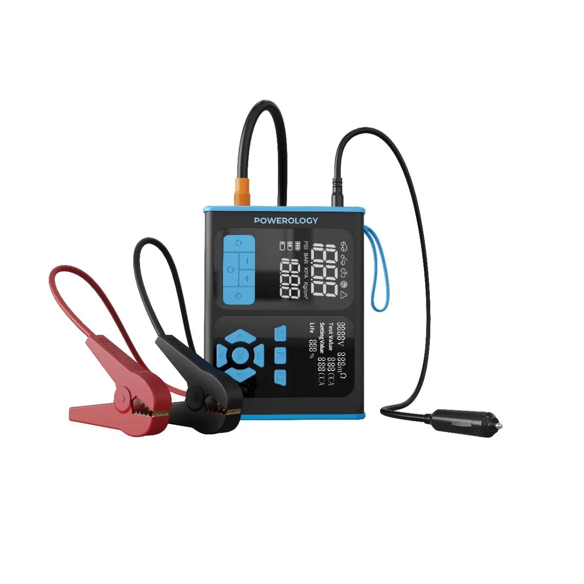 Powerology 4-in-1 Jump Starter, Tyre Inflator & OBD