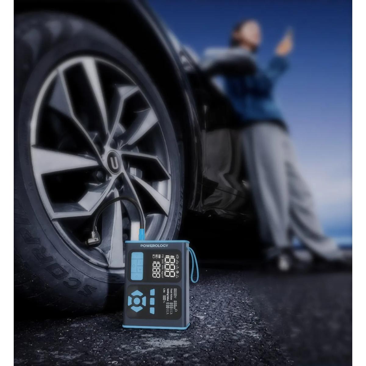 Powerology 4-in-1 Jump Starter, Tyre Inflator & OBD