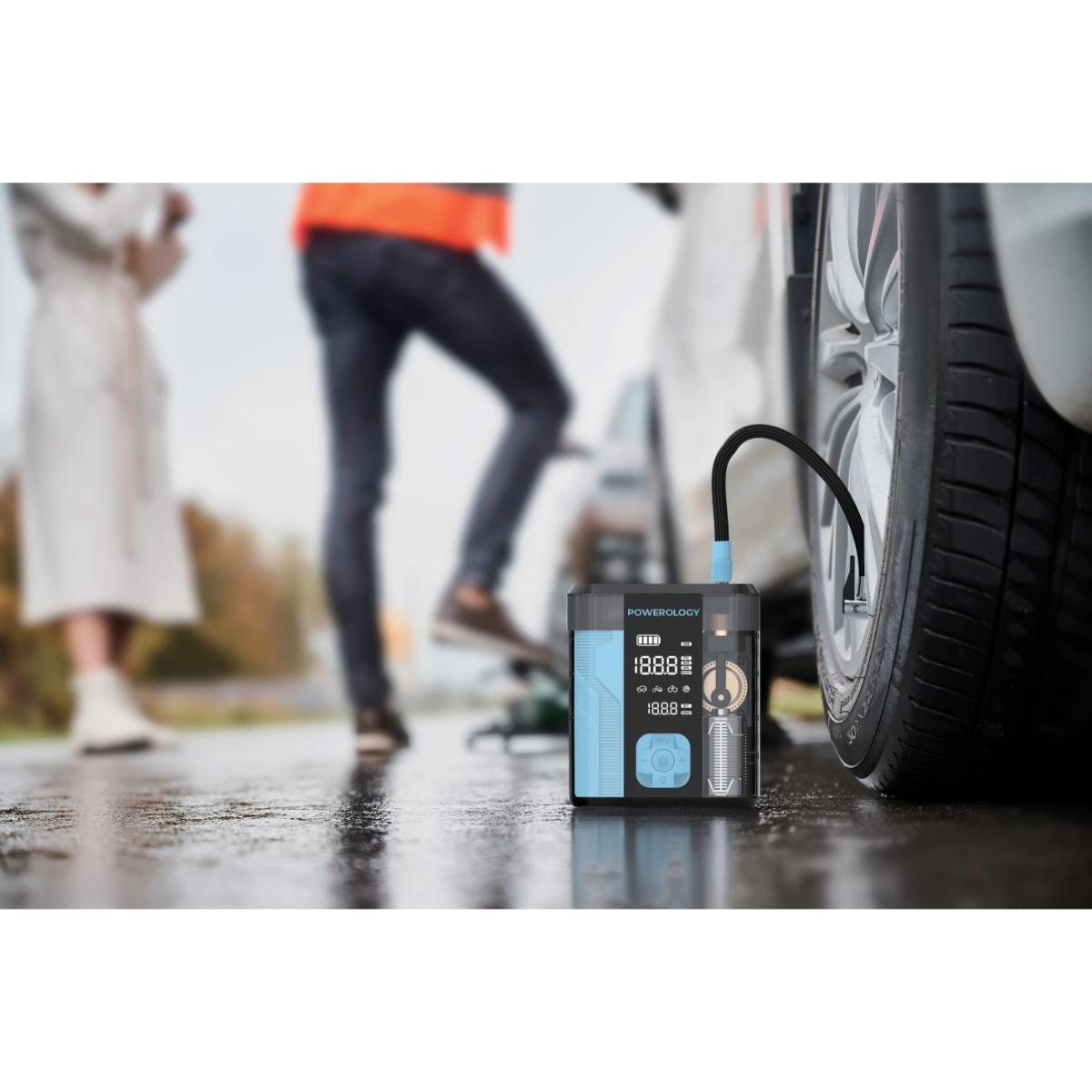 Powerology 3 in 1 Jump Starter & Tire Inflator