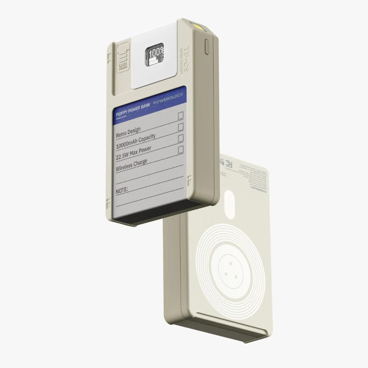 Powerology  Floppy Disk 10,000mAh  Power Bank