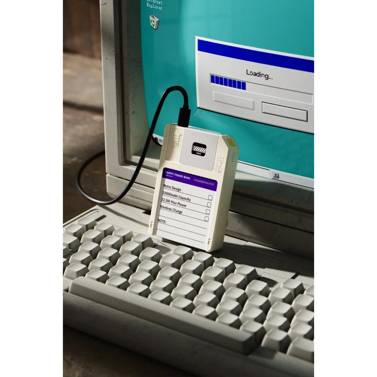 Powerology  Floppy Disk 10,000mAh  Power Bank