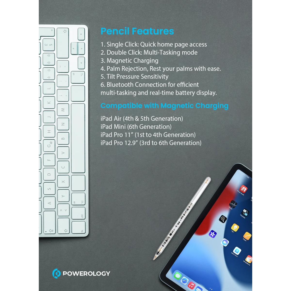 Powerology Transparent Stylus Pen for iPad