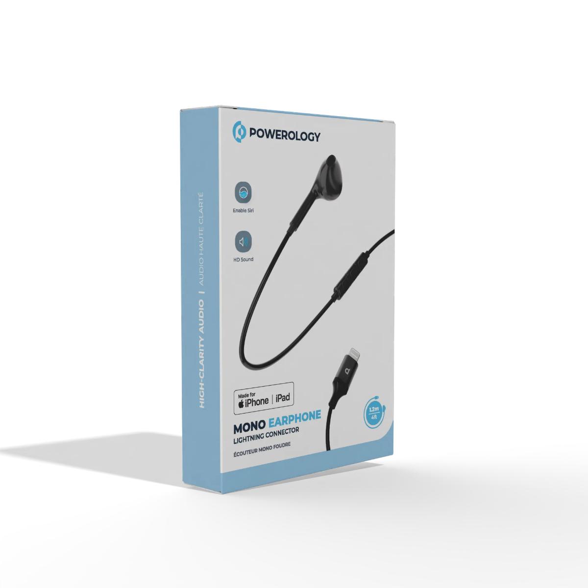 Powerology Mono Earphone Lightning Connector