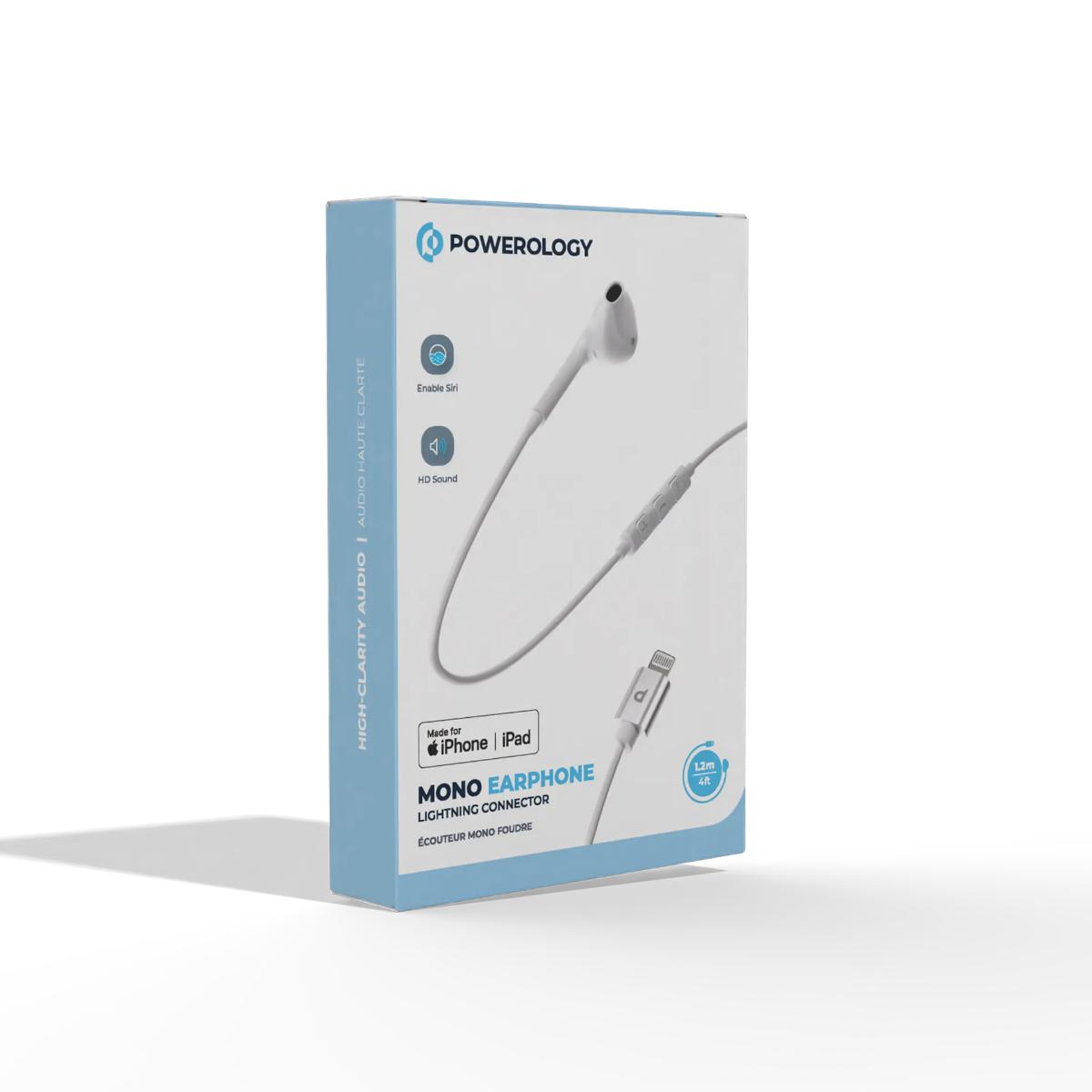 Powerology Mono Earphone Lightning Connector