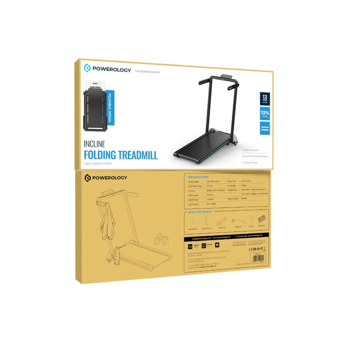 Powerology Incline Folding Treadmill
