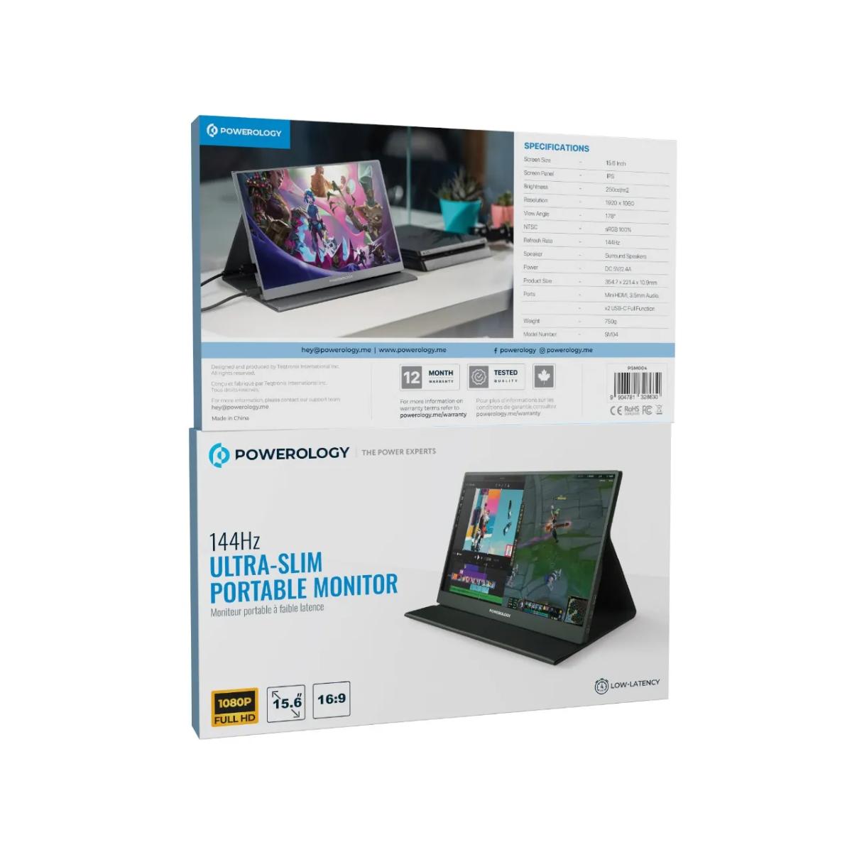 Powerology Ultra-Slim Portable Monitor