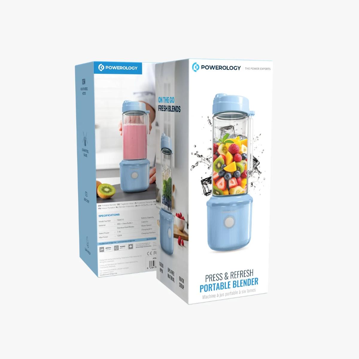 Powerology Press & Refresh Portable Blender