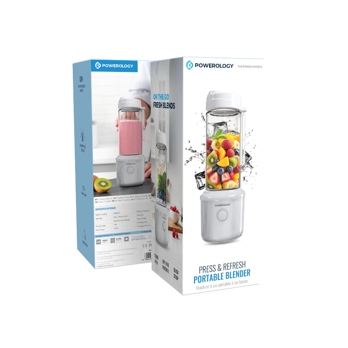 Powerology Press & Refresh Portable Blender