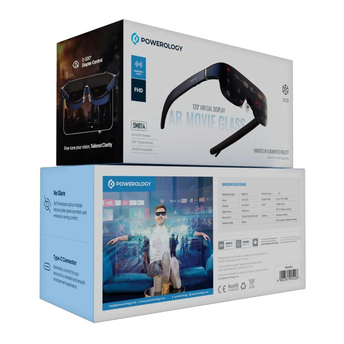 Powerology 2D/3D Ultra AR Movie Glasses