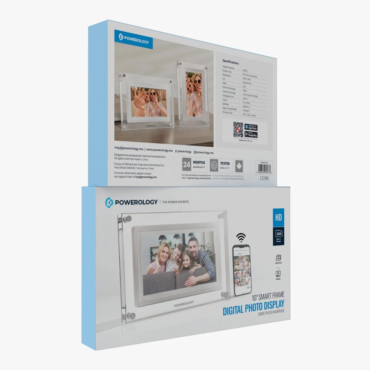 Powerology 10'' Smart Frame Digital Photo Display