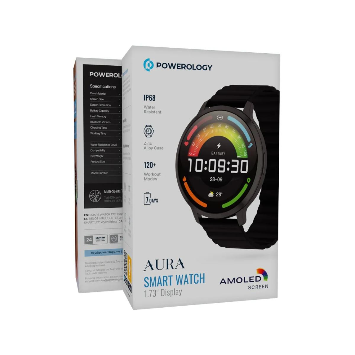 Powerology Aura Smart Watch 1.73" Display
