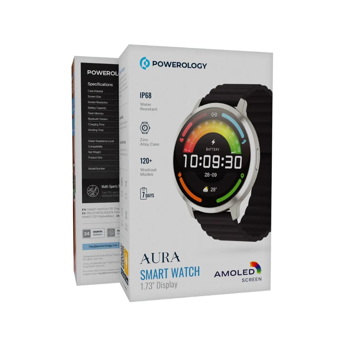 Powerology Aura Smart Watch 1.73" Display