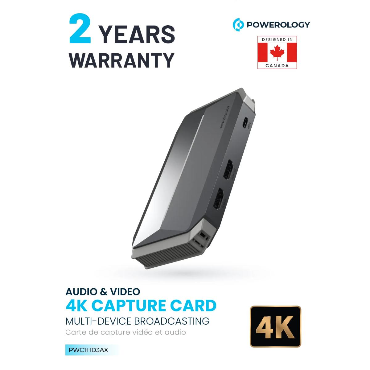 Powerology 4K Multi-Device Audio & Video Capture Card