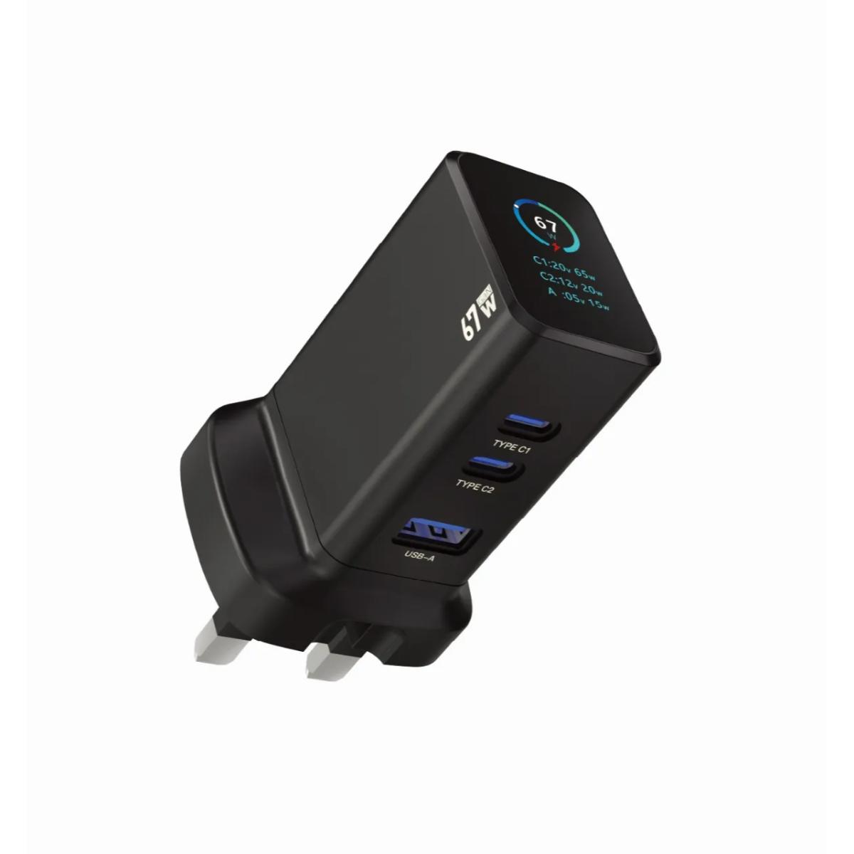 Powerology GaNex 67W Multi-Port Adapter