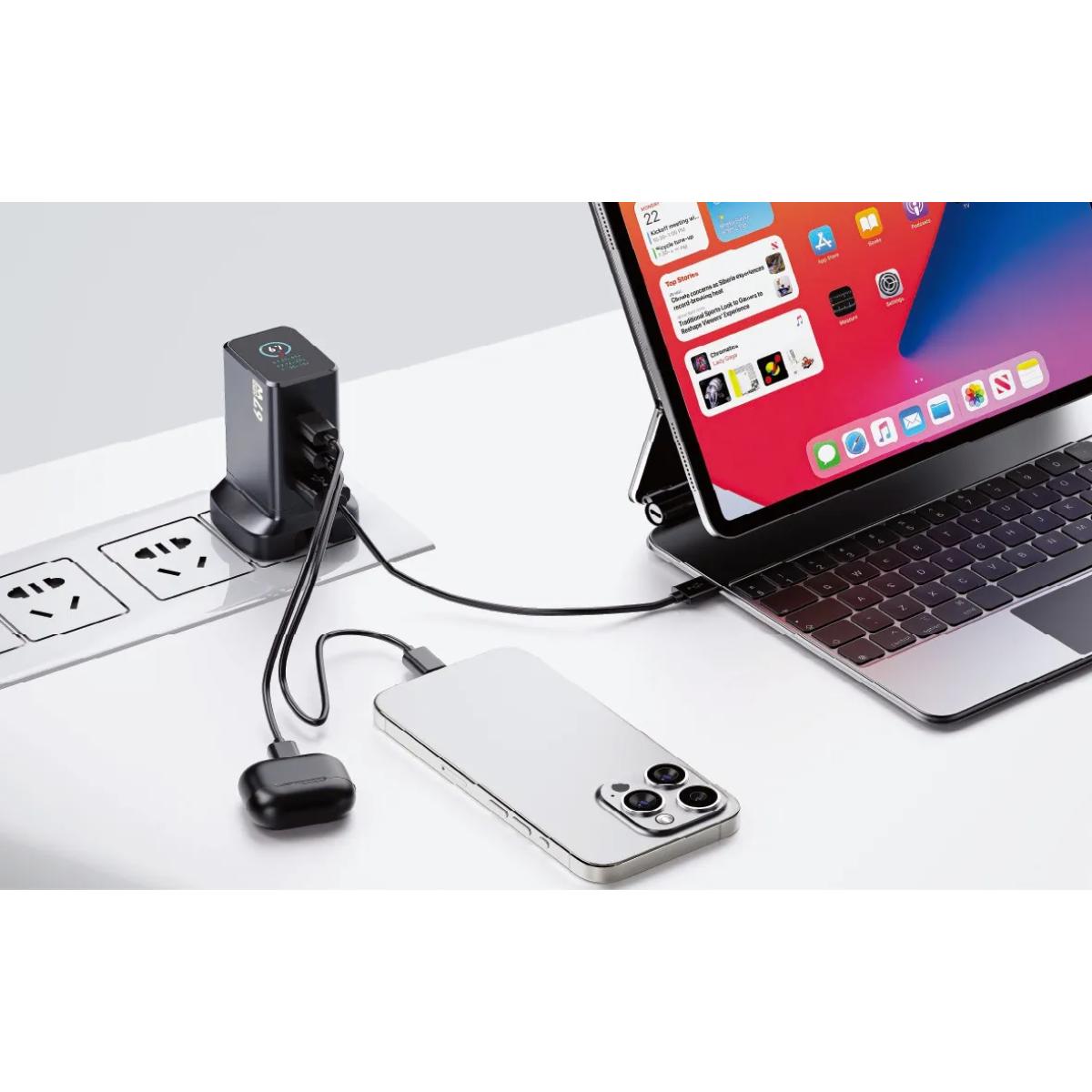 Powerology GaNex 67W Multi-Port Adapter