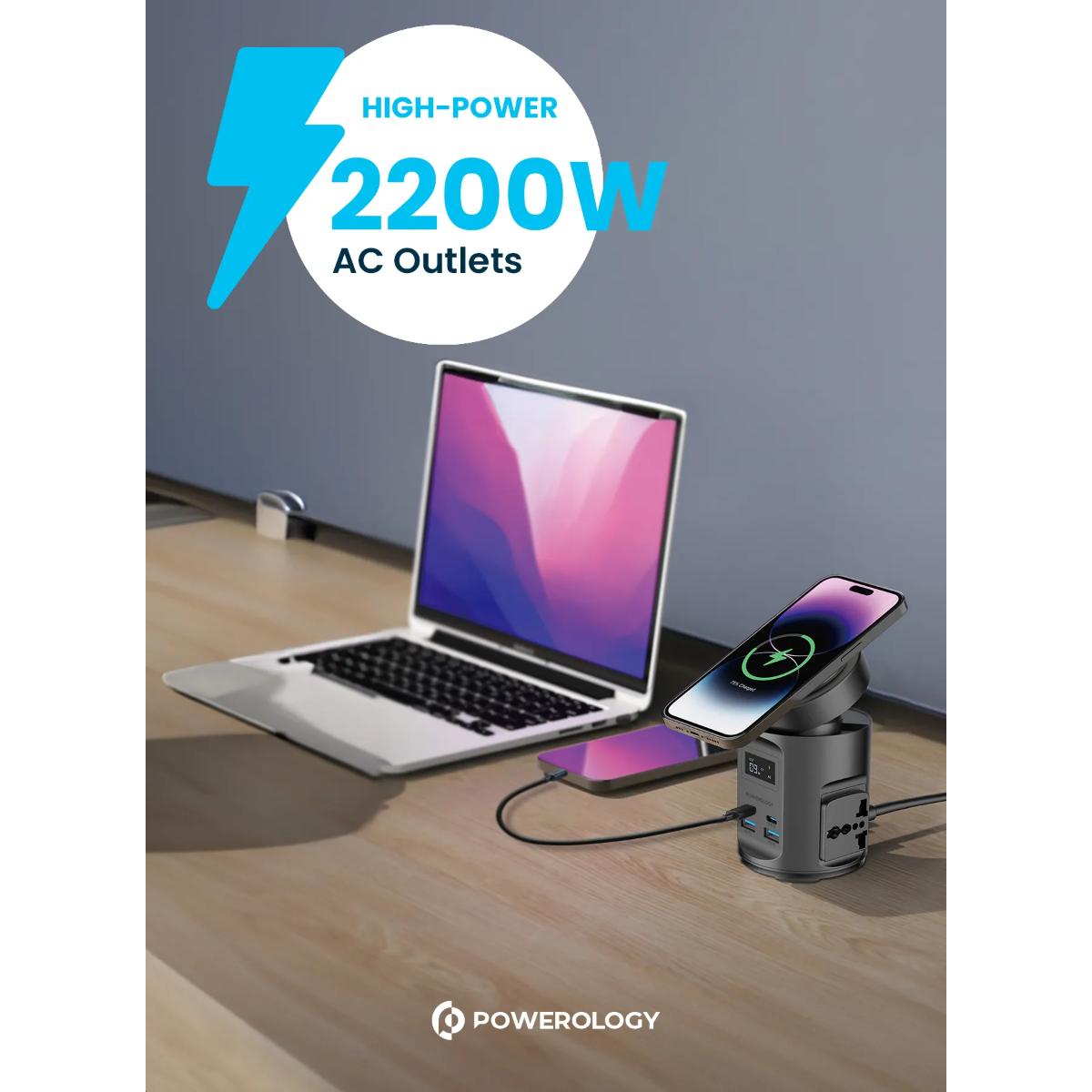 Powerology 2200W MagSafe Power Hub