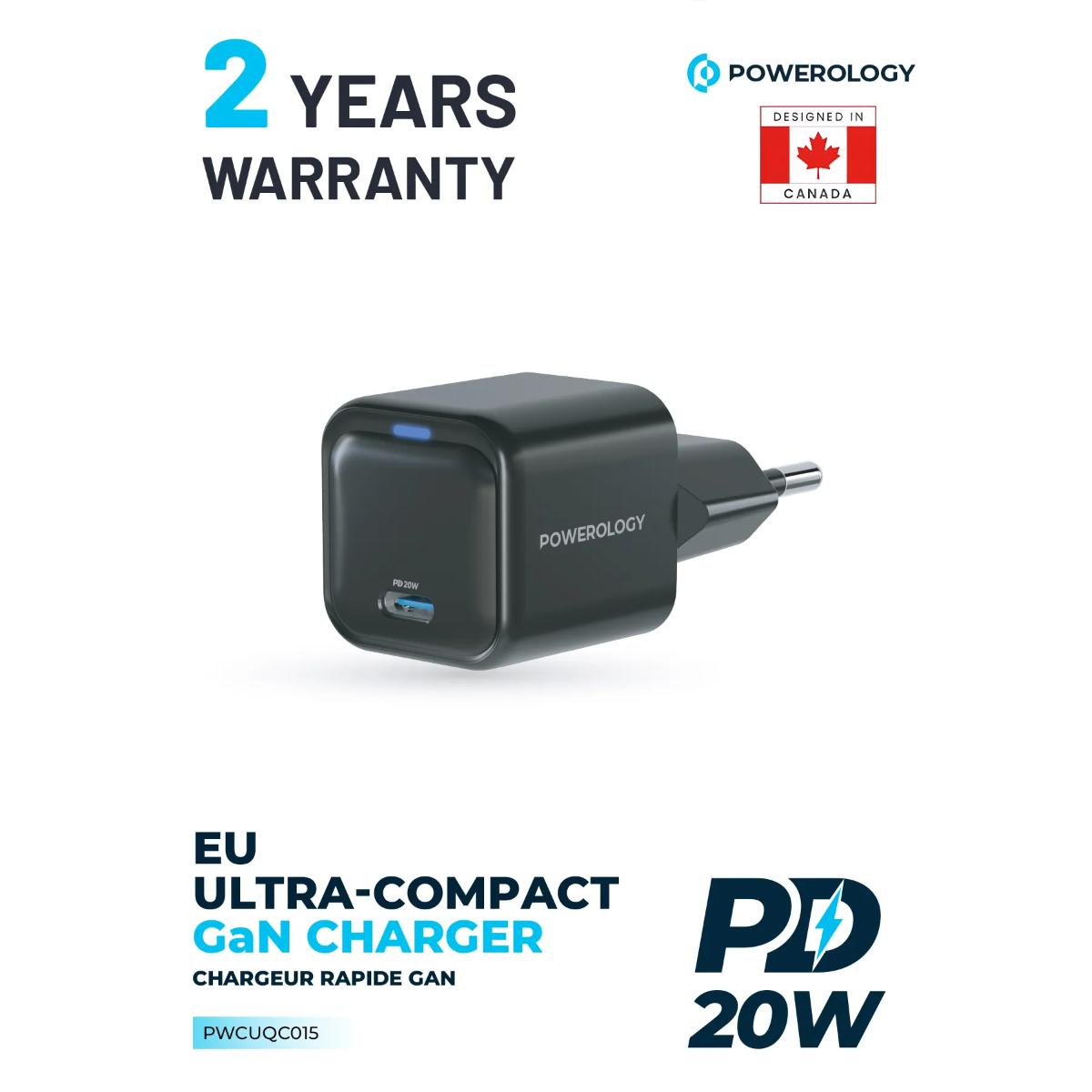 Powerology  GaN Ultra-Compact Fast Charger