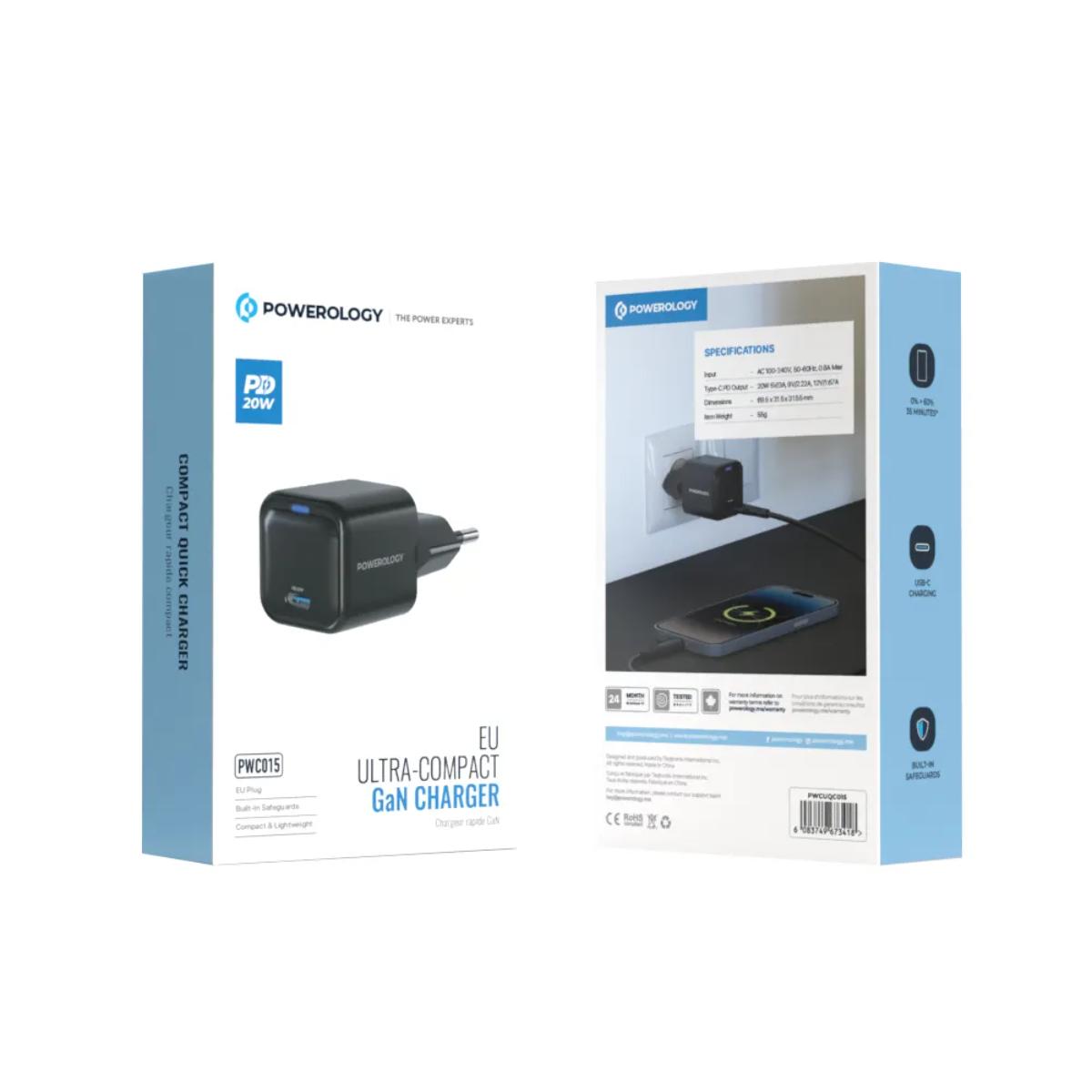 Powerology  GaN Ultra-Compact Fast Charger
