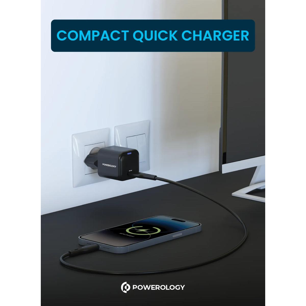 Powerology  GaN Ultra-Compact Fast Charger