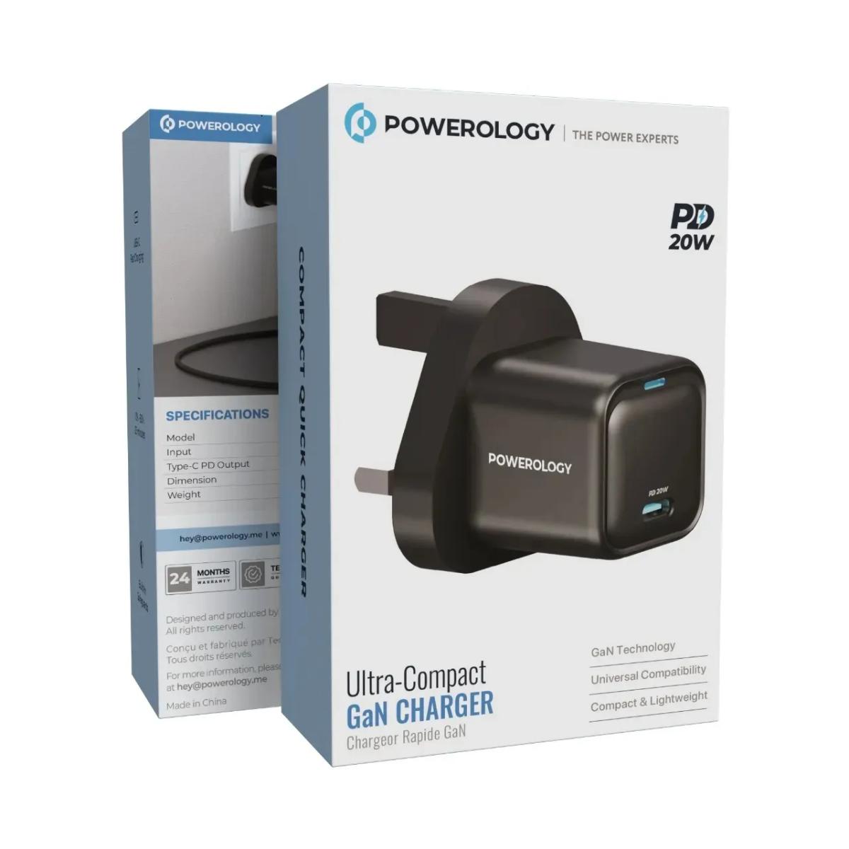 Powerology UK Ultra-Compact GaN Charger