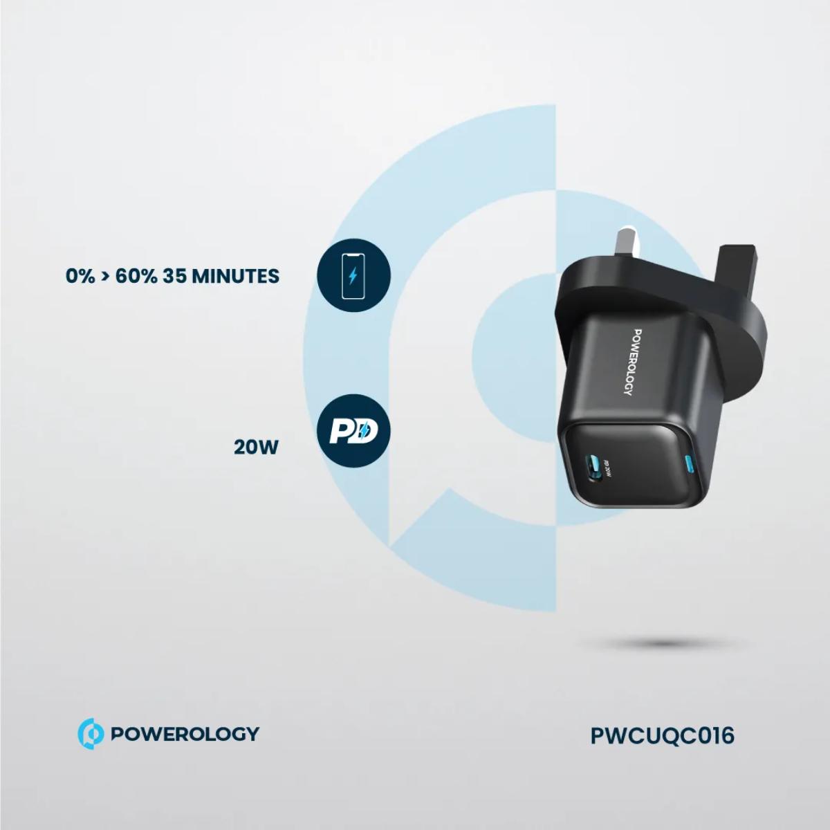 Powerology UK Ultra-Compact GaN Charger