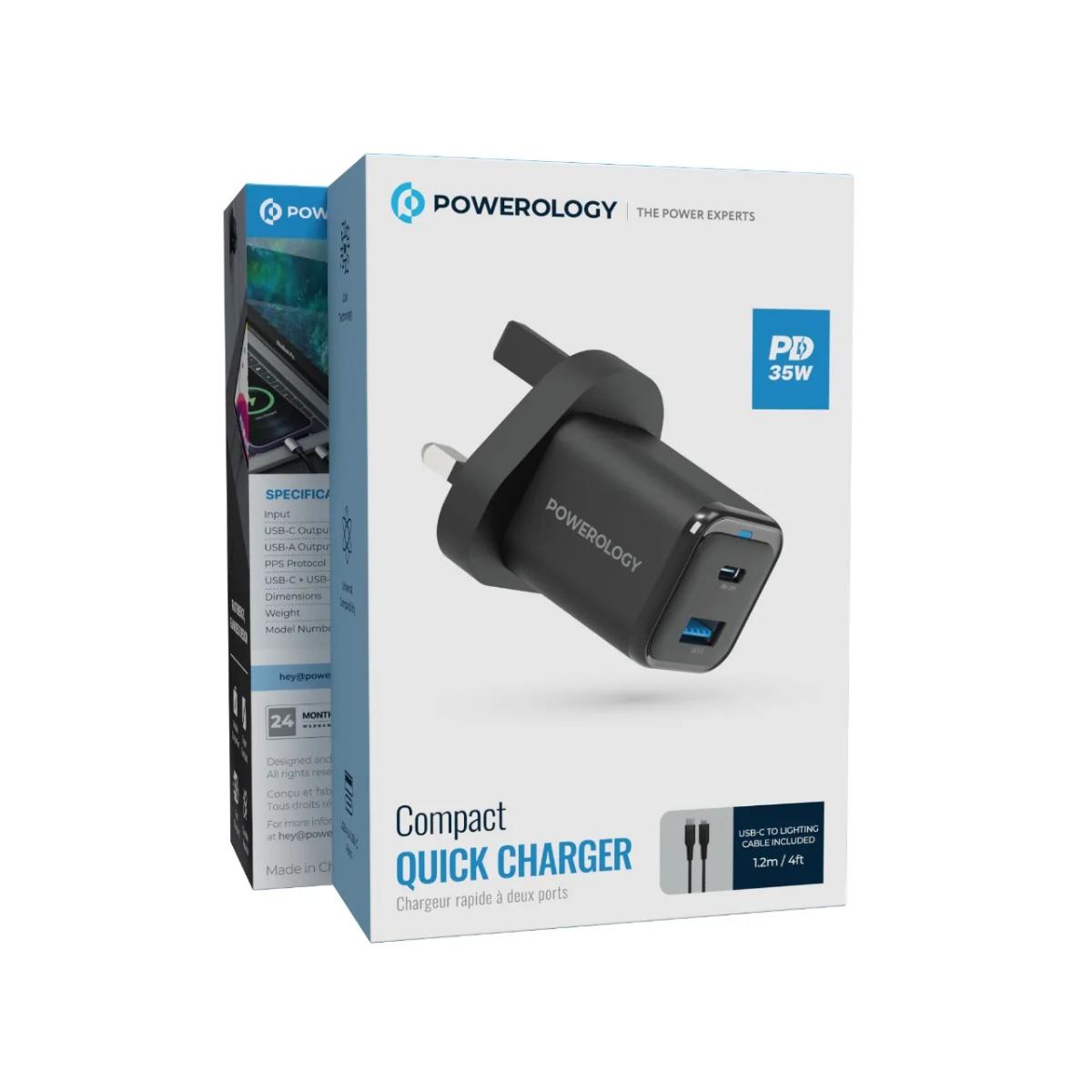 Powerology Super Compact Quick Charger