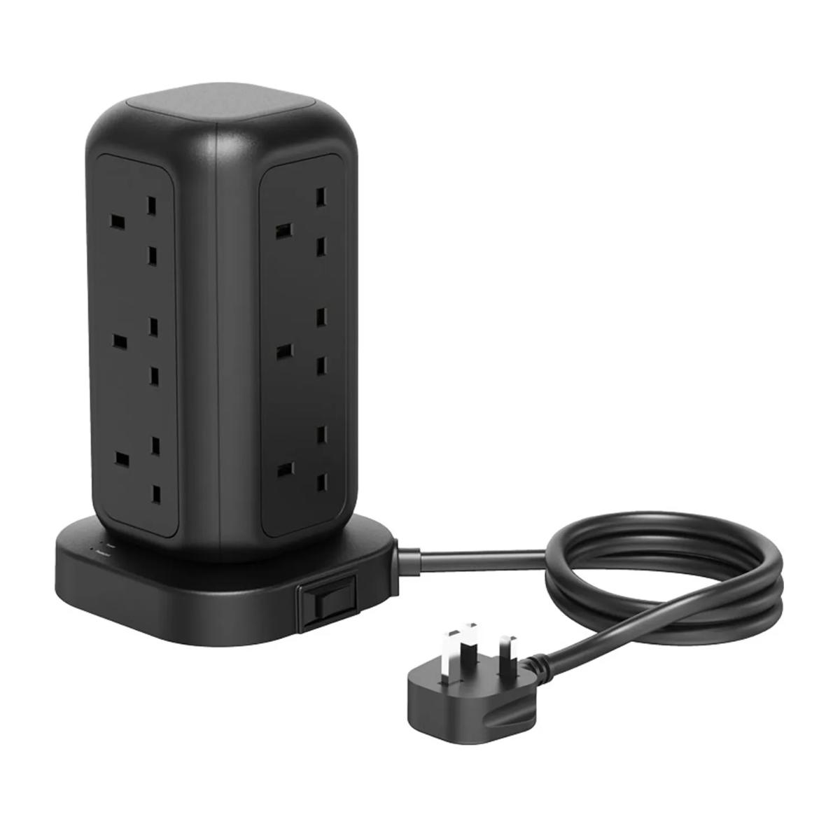 Powerology 17-Device GaN Surge Protector Tower