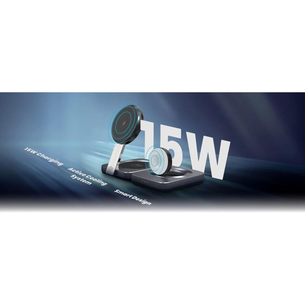 Powerology 3-in-1  Magnetic Wireless Charger