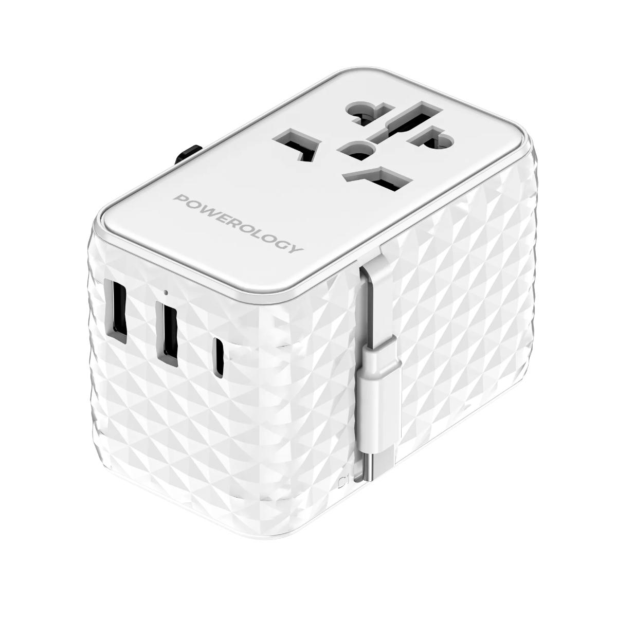 Powerology 20W GaN Universal Travel Adapter