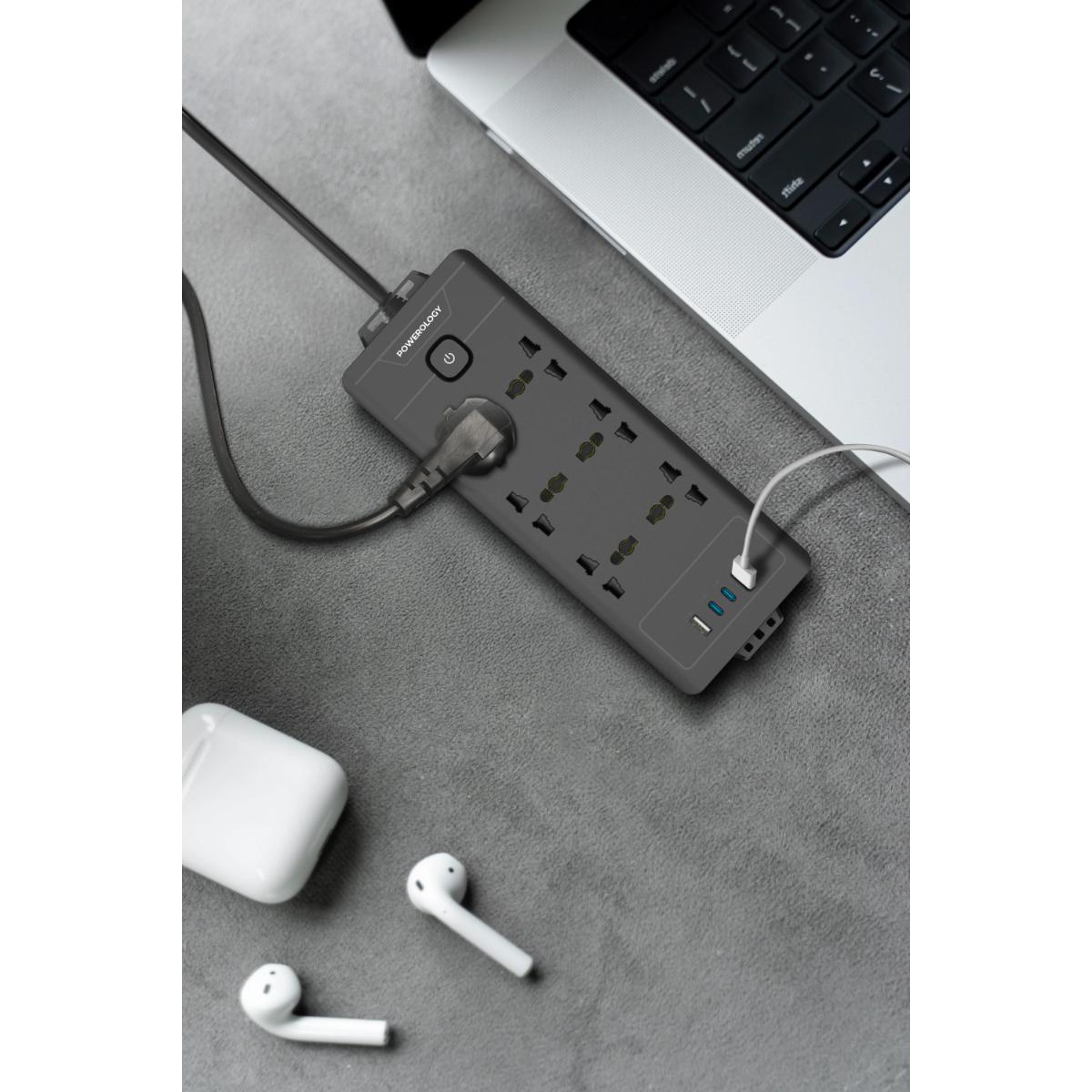 Powerology 6AC 2500W Power Strip