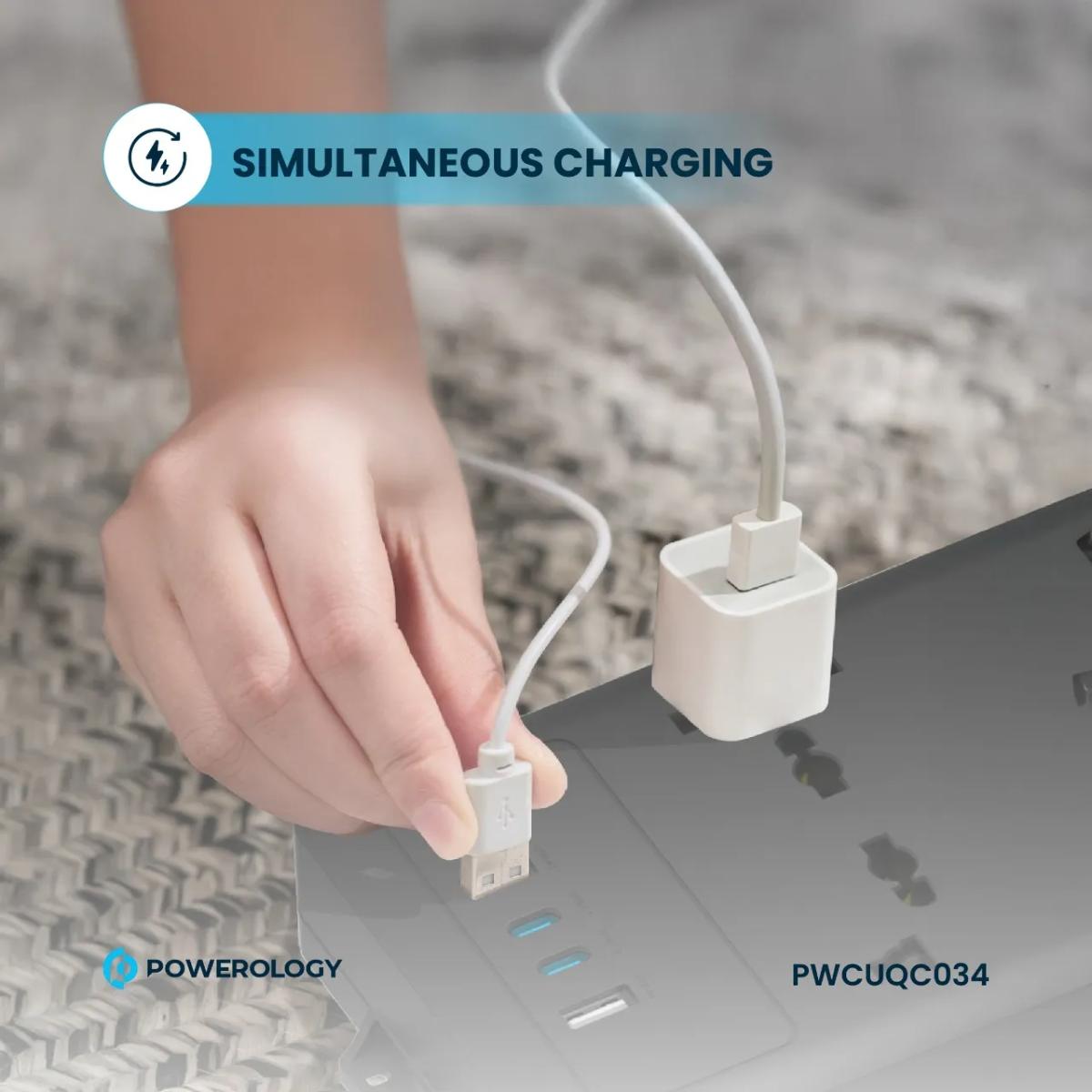 Powerology 6AC 2500W Power Strip