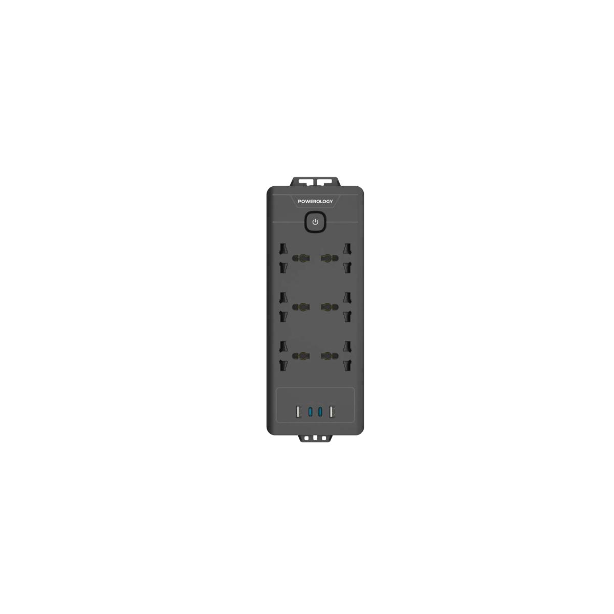 Powerology 6AC 2500W Power Strip